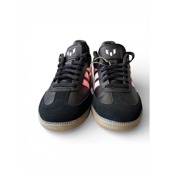 adidas NWB Samba Messi Inter Miami SZ 7.5 Mens Black Unisex Pink IH8158 Sneakers - Picture 3 of 12